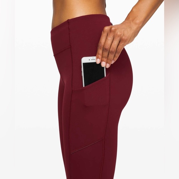 Lululemon Speed Up Tight *Full-On Luxtreme Deep Rouge size 6 - Picture 4 of 12